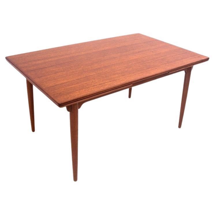 Teak table, Denmark, 1960s For Sale