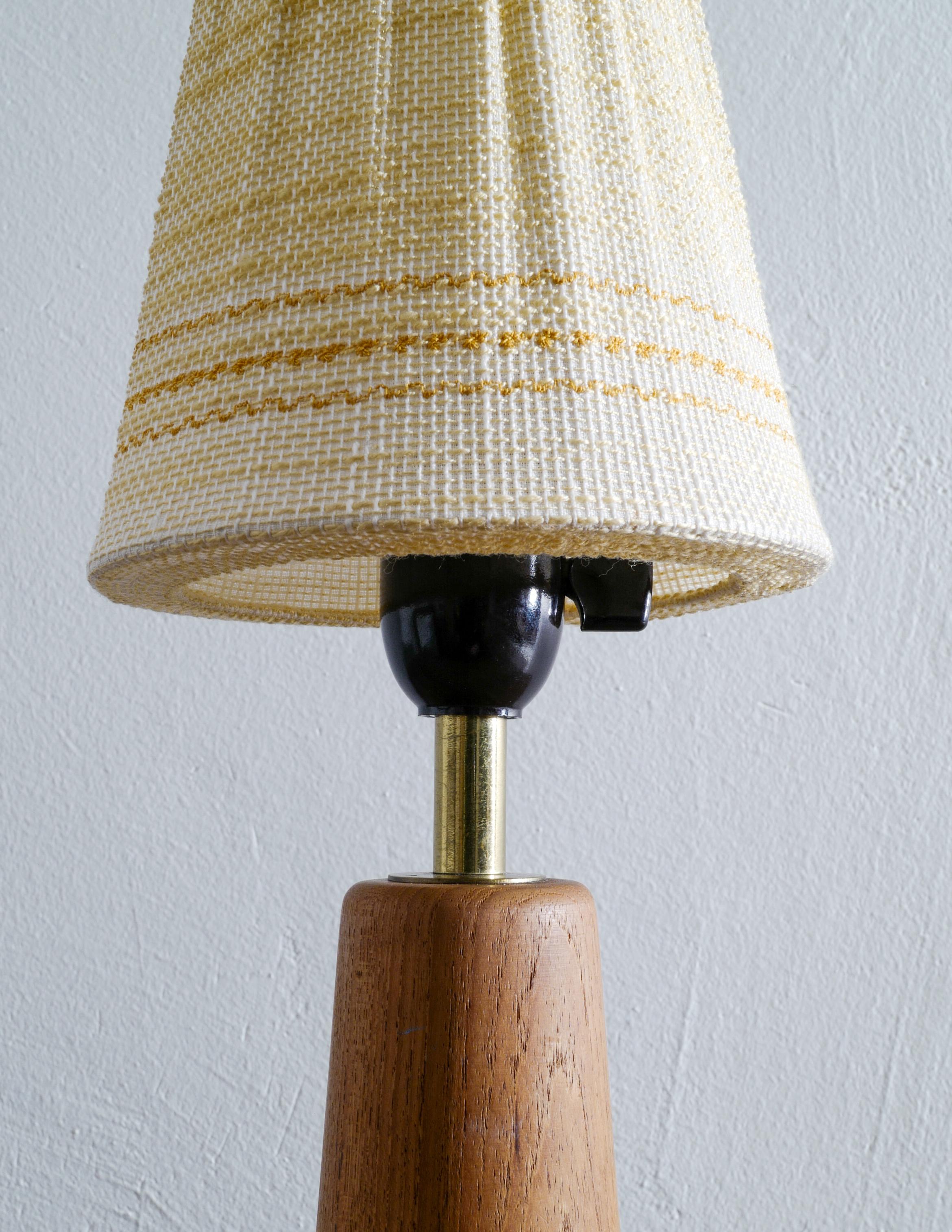 Finnish Teak Table Lamp by Lisa Johansson-Pape, Finland, ca 1950s