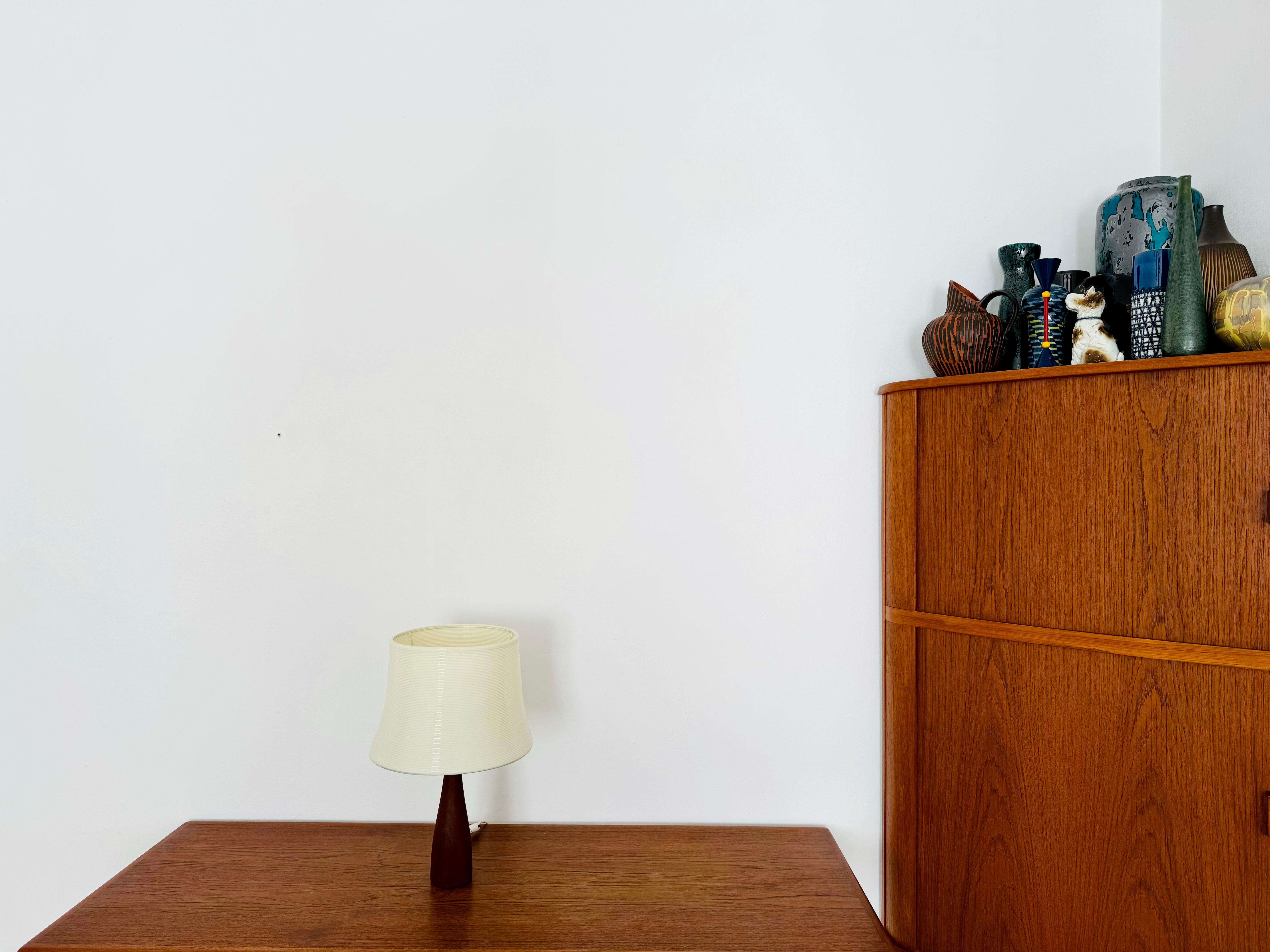 Allemand Lampe de table en teck de Yasha Heifetz pour Rotaflex en vente