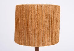 Teak Table lamp Rope shade Denmark 1960