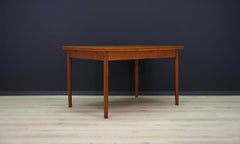 Teak Table Retro 1970s Scandinavian Design Vintage