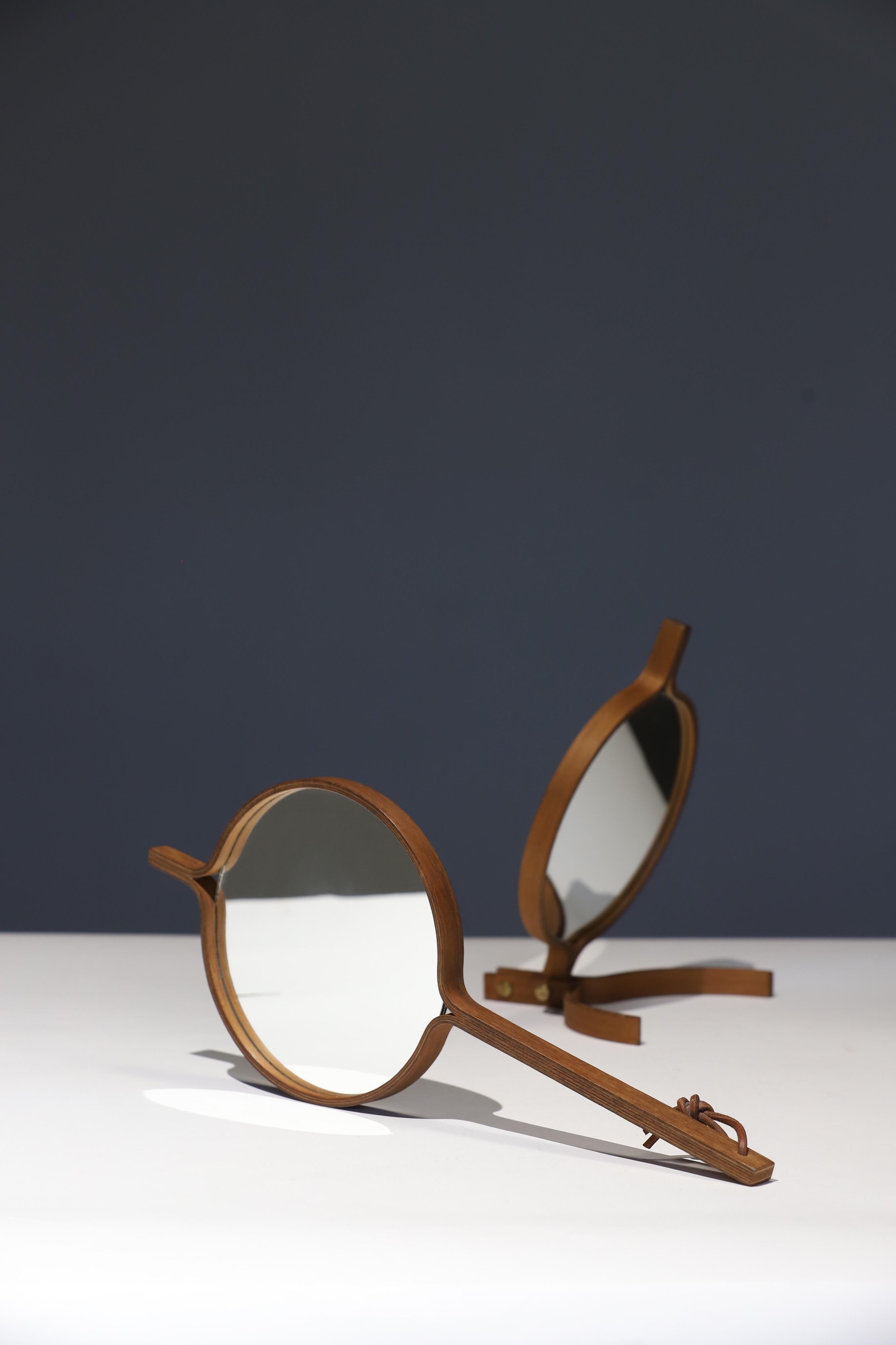 Teak Table Top and Hand Mirror by Jorgen Gammelgaard 4