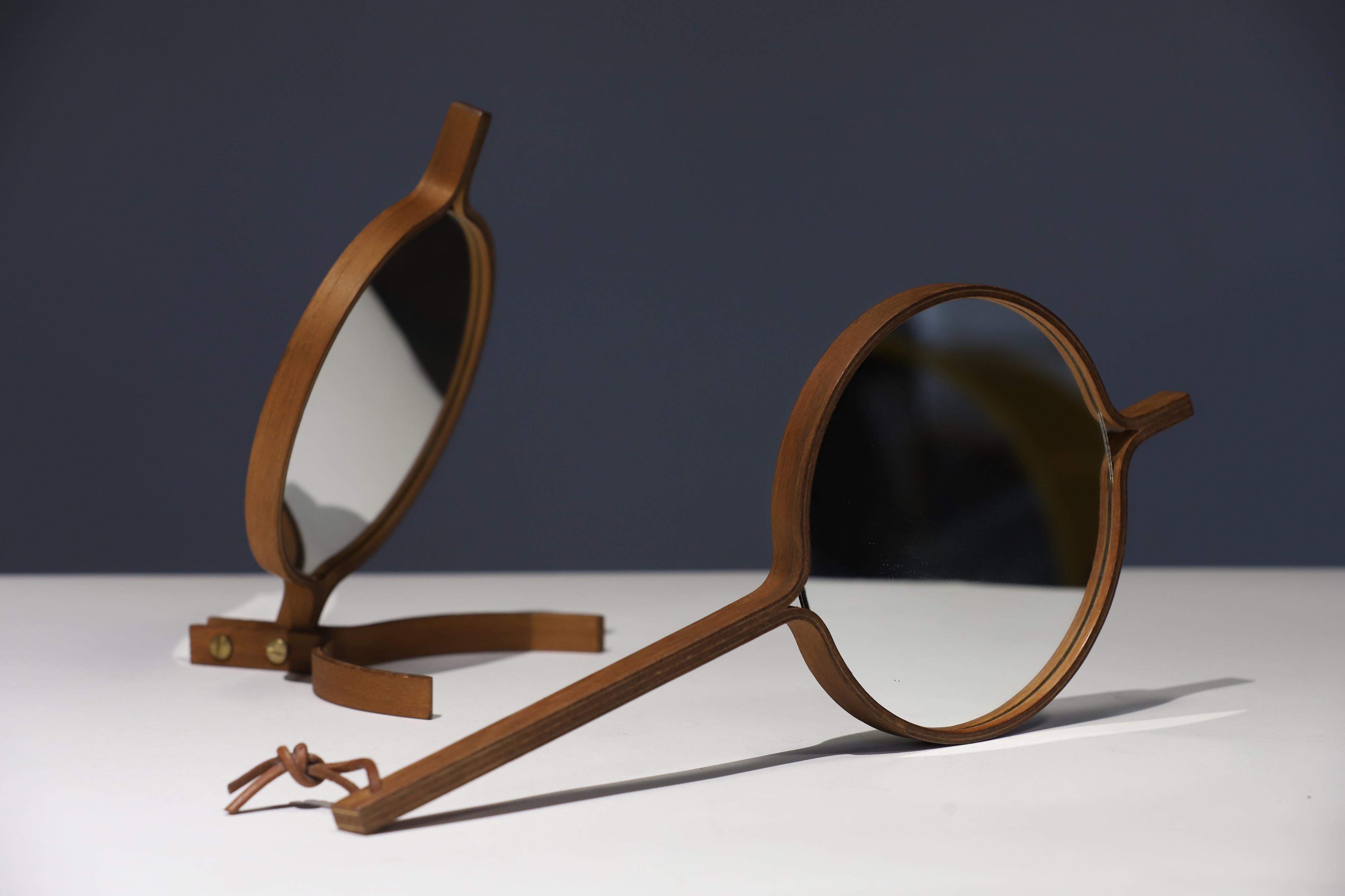 Teak Table Top and Hand Mirror by Jorgen Gammelgaard 5