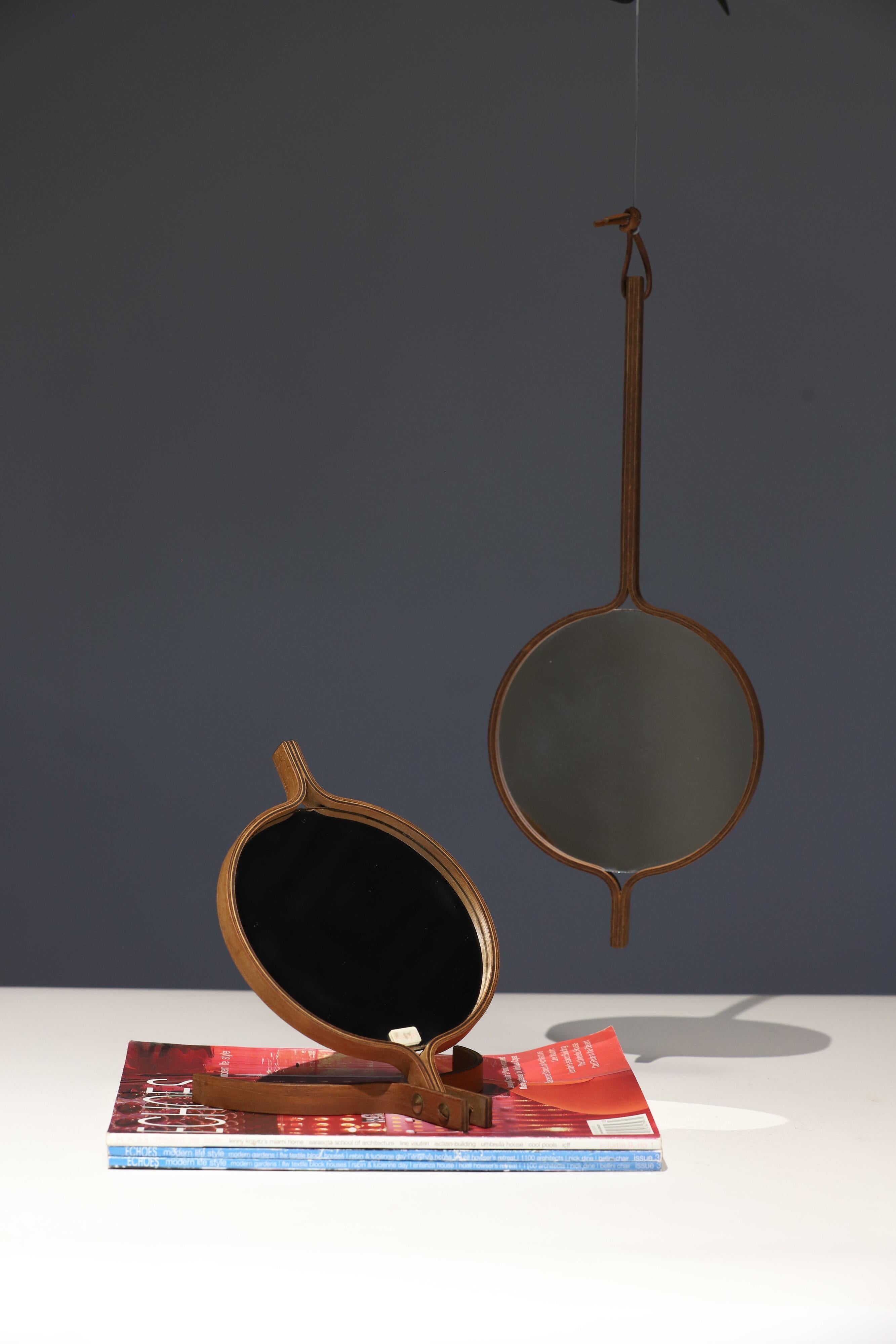 Teak Table Top and Hand Mirror by Jorgen Gammelgaard 1