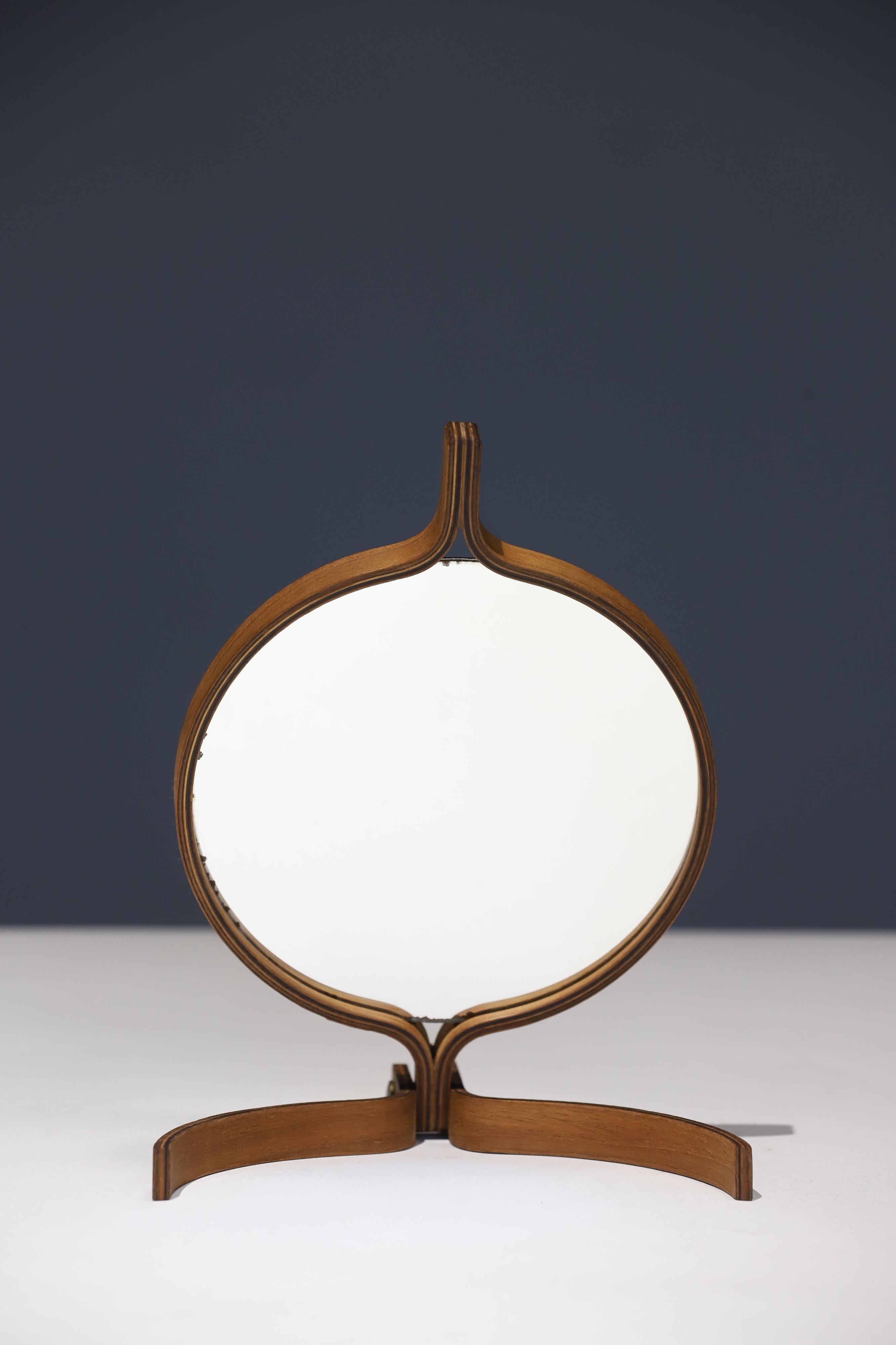 Teak Table Top and Hand Mirror by Jorgen Gammelgaard 2