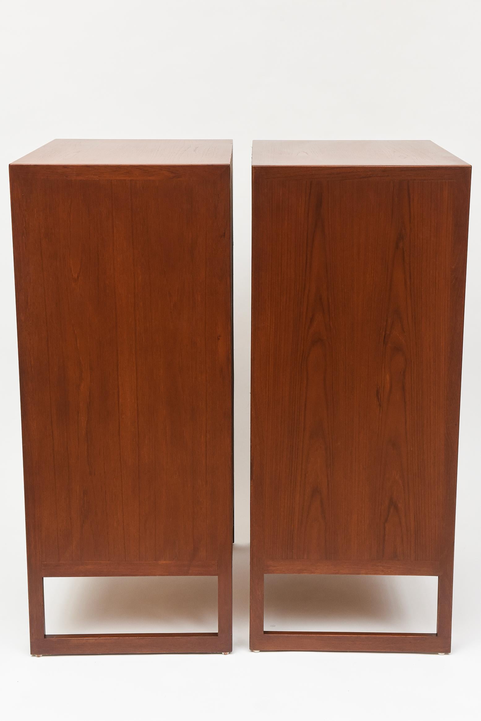 Teak Tall Chest of Drawers, Model BM64 by Børge Mogensen, C. 1960- Two Available In Good Condition For Sale In North Miami, FL