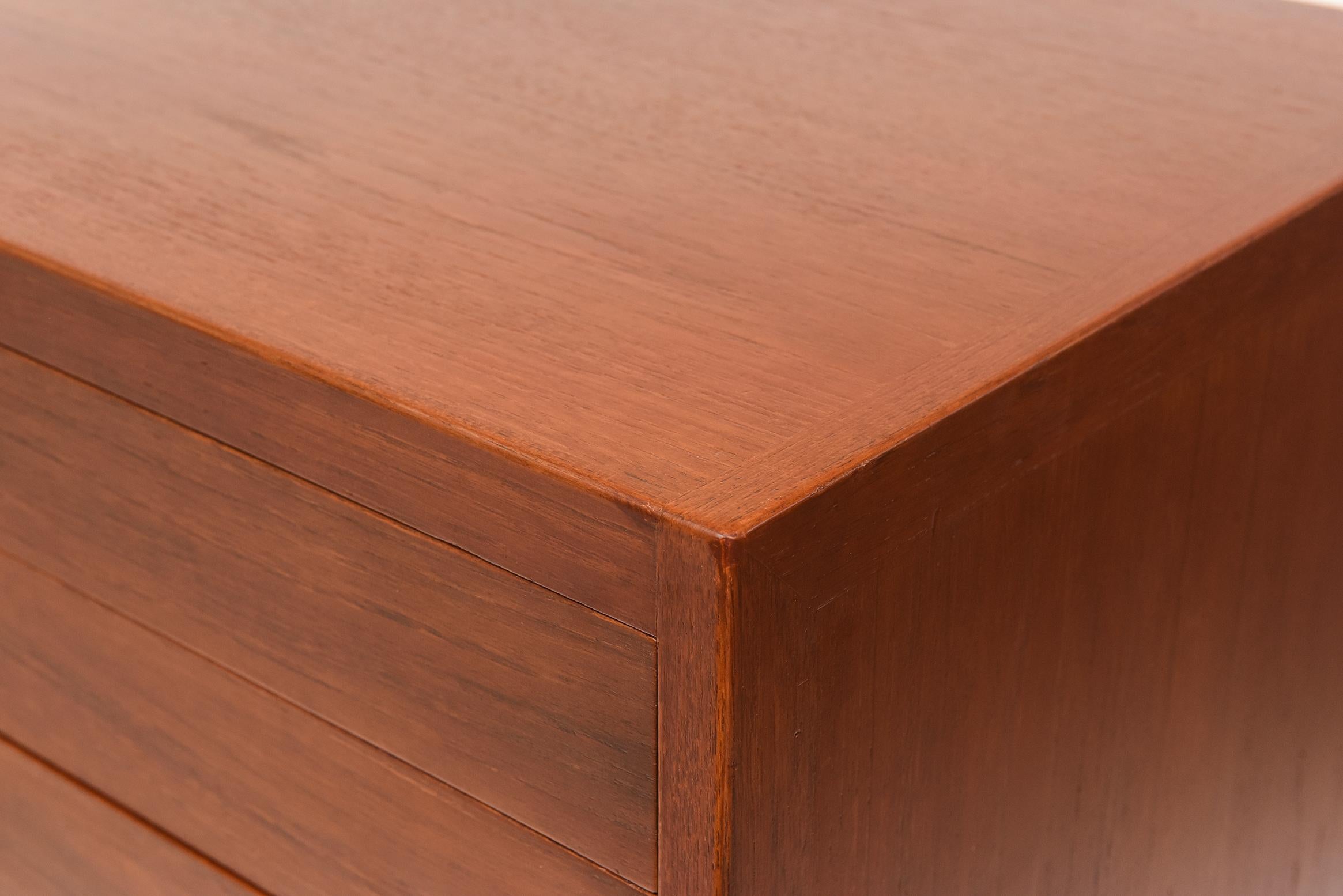 Teak Tall Chest of Drawers, Model BM64 by Børge Mogensen, C. 1960- Two Available For Sale 2
