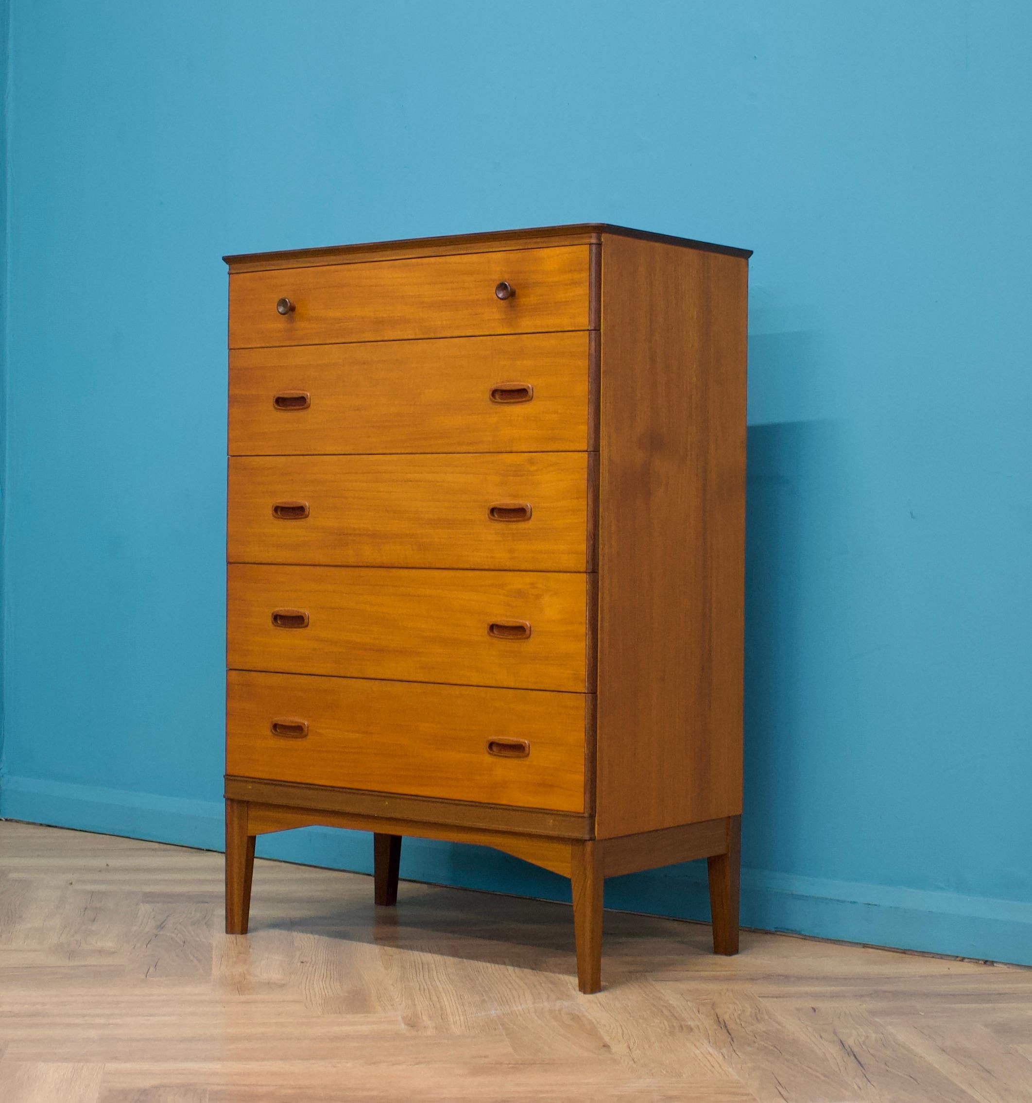 Mid-Century Modern Teak Tallboy Chest of Drawers from Austinsuite, 1960s