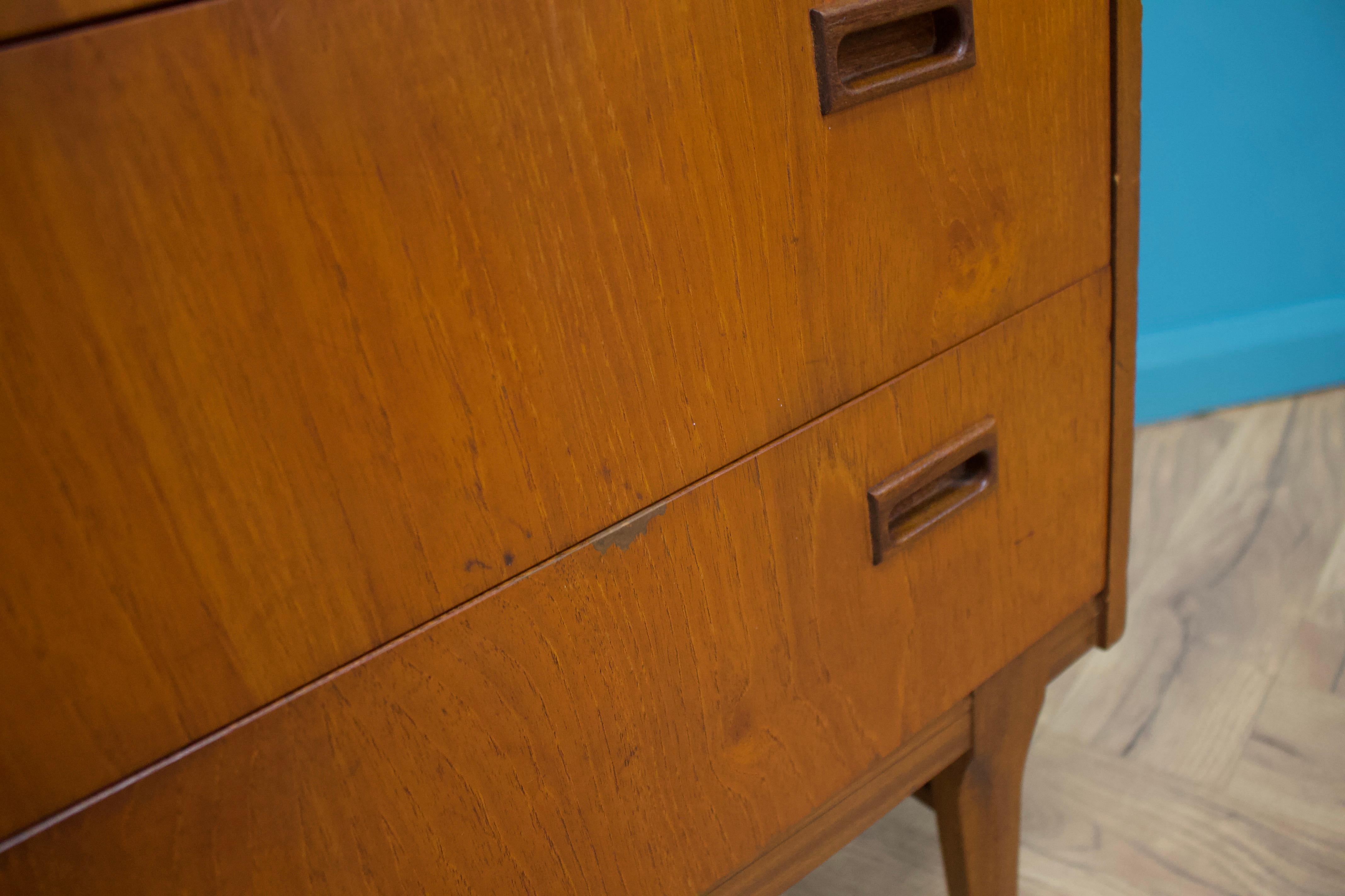 Teak Tallboy Chest of Drawers from Nathan, 1960s For Sale 3