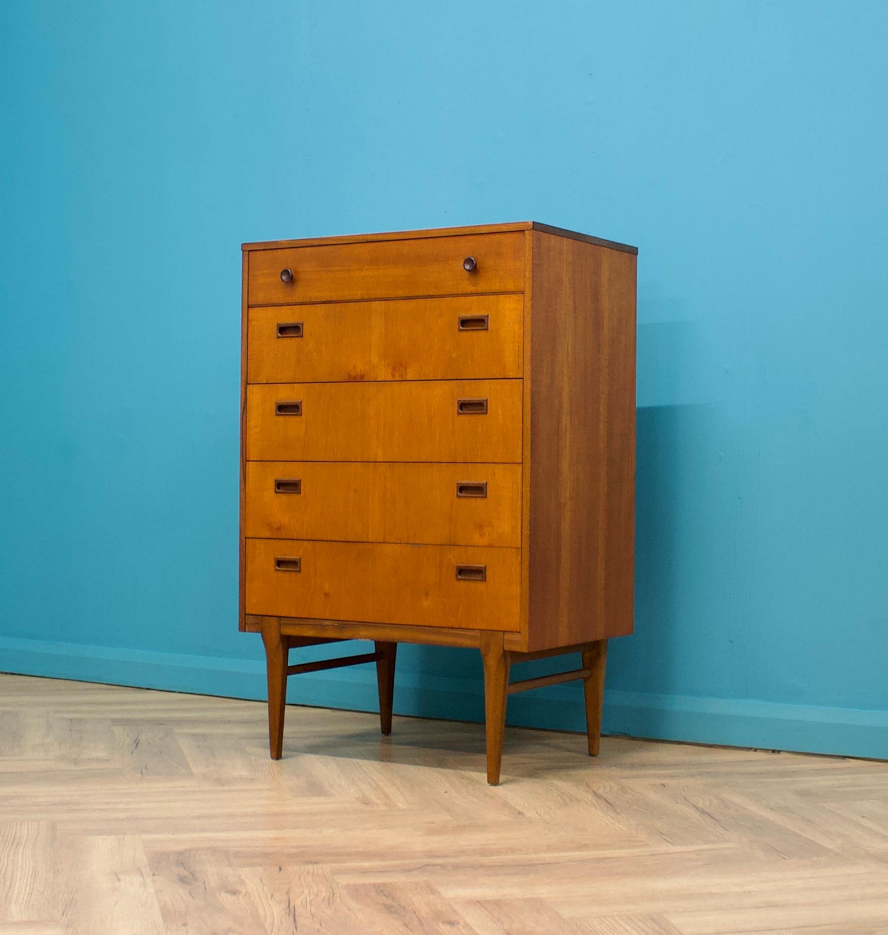 British Teak Tallboy Chest of Drawers from Nathan, 1960s For Sale