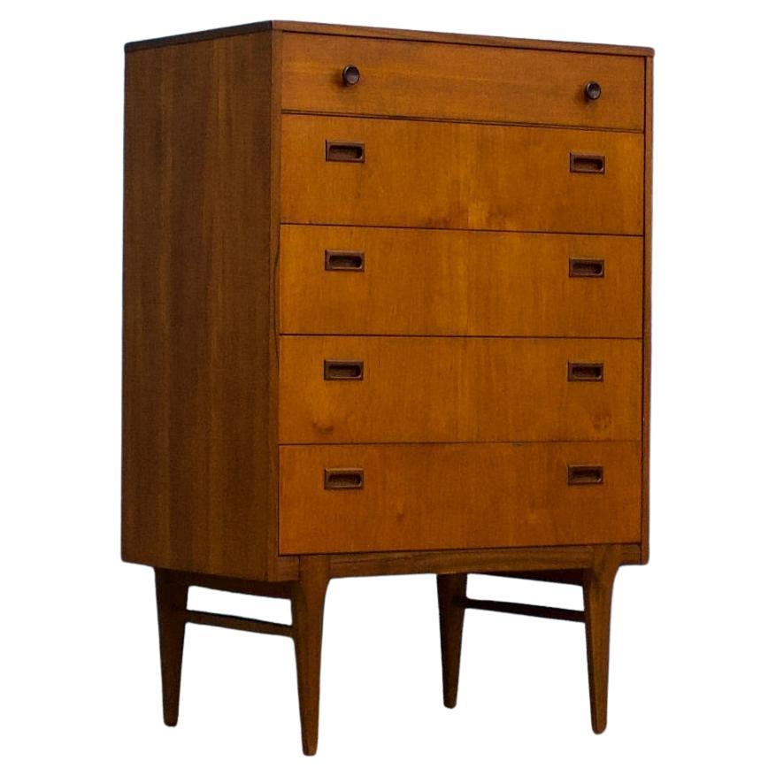 Teak Tallboy Chest of Drawers from Nathan, 1960s For Sale