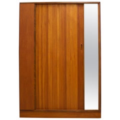 Teak Tambour Door Wardrobe by Austinsuite, 1960s