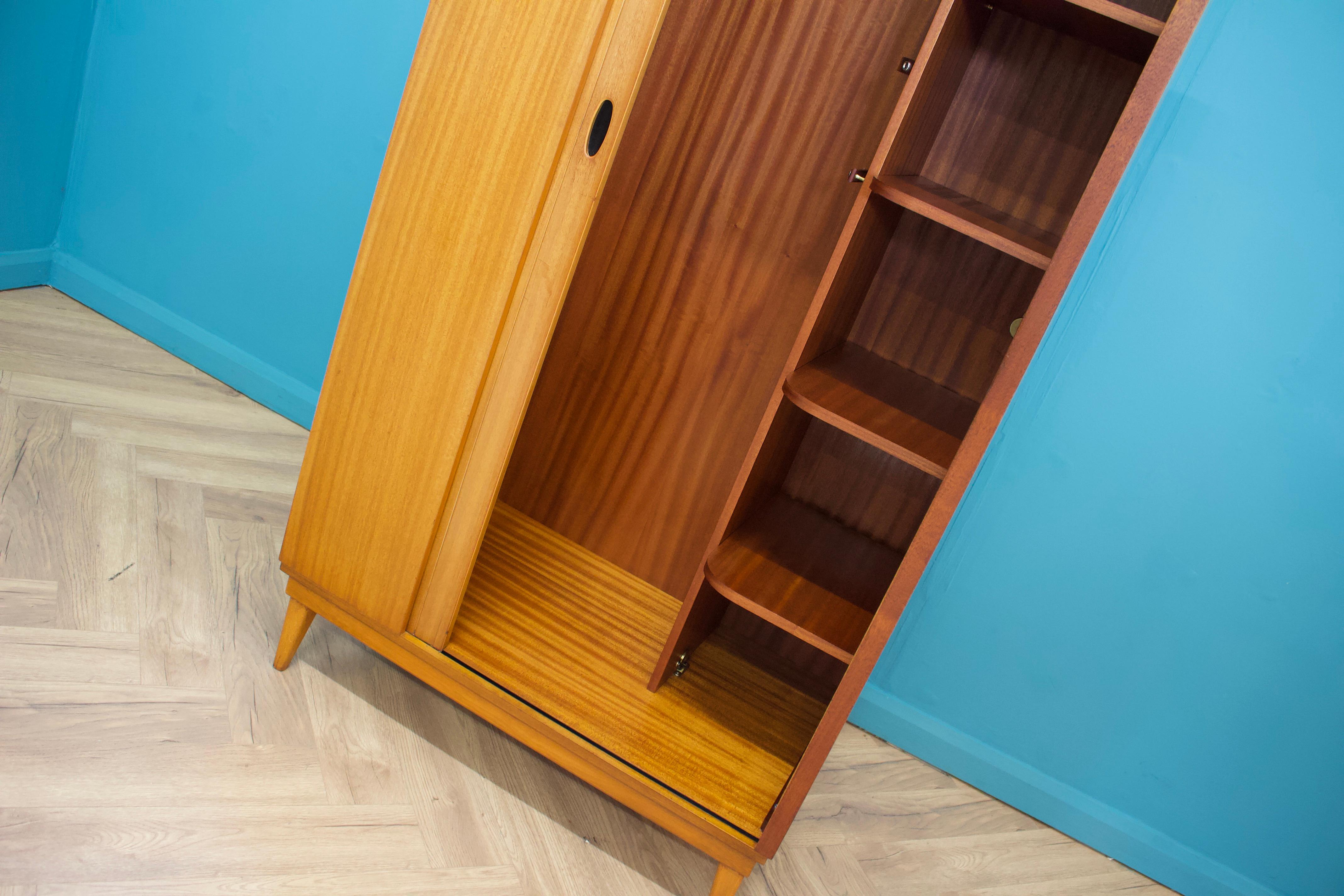 20th Century Teak Tambour Wardrobe from Austinsuite, 1960s