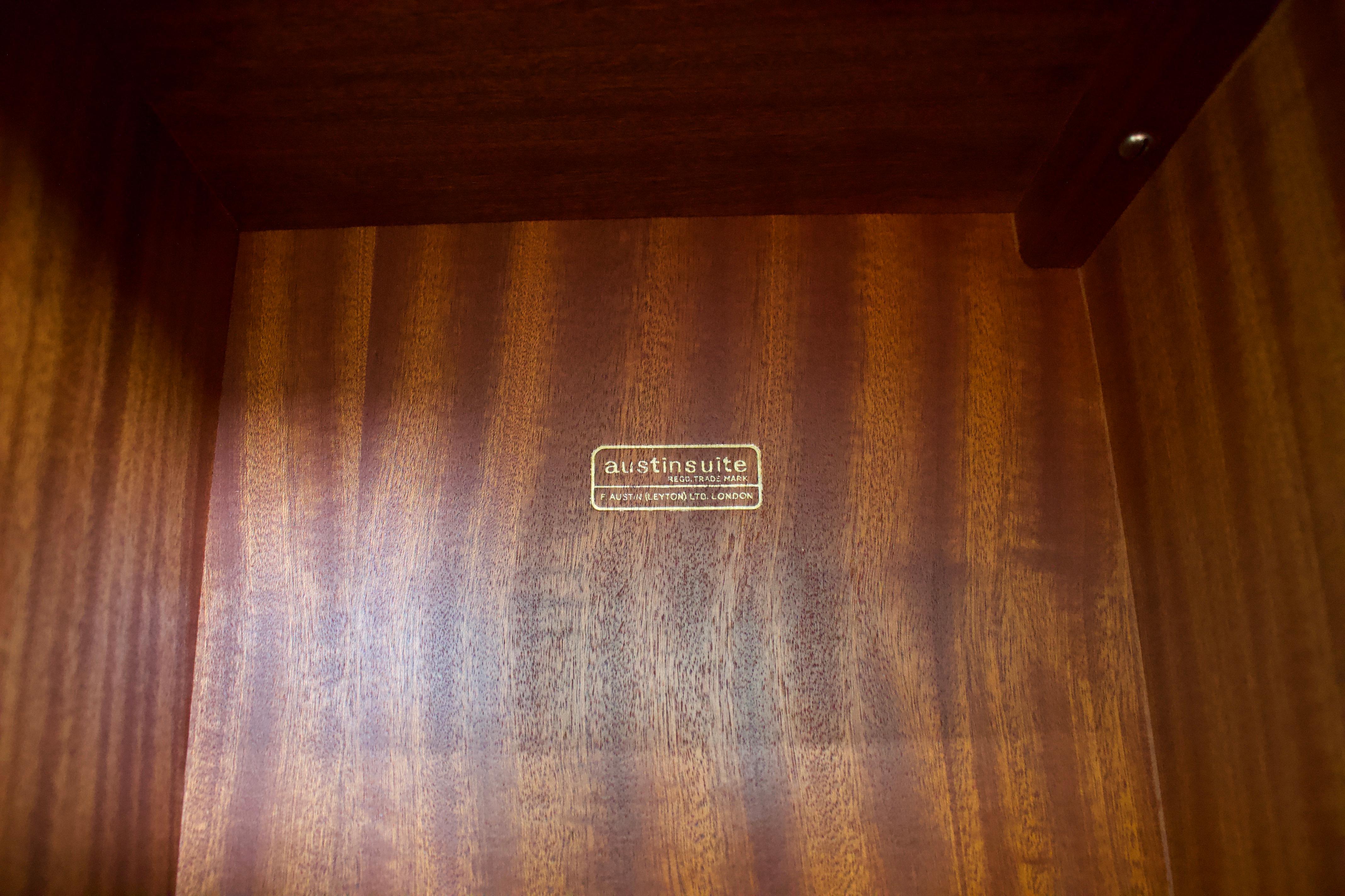 Teak Tambour Wardrobe from Austinsuite, 1960s 2