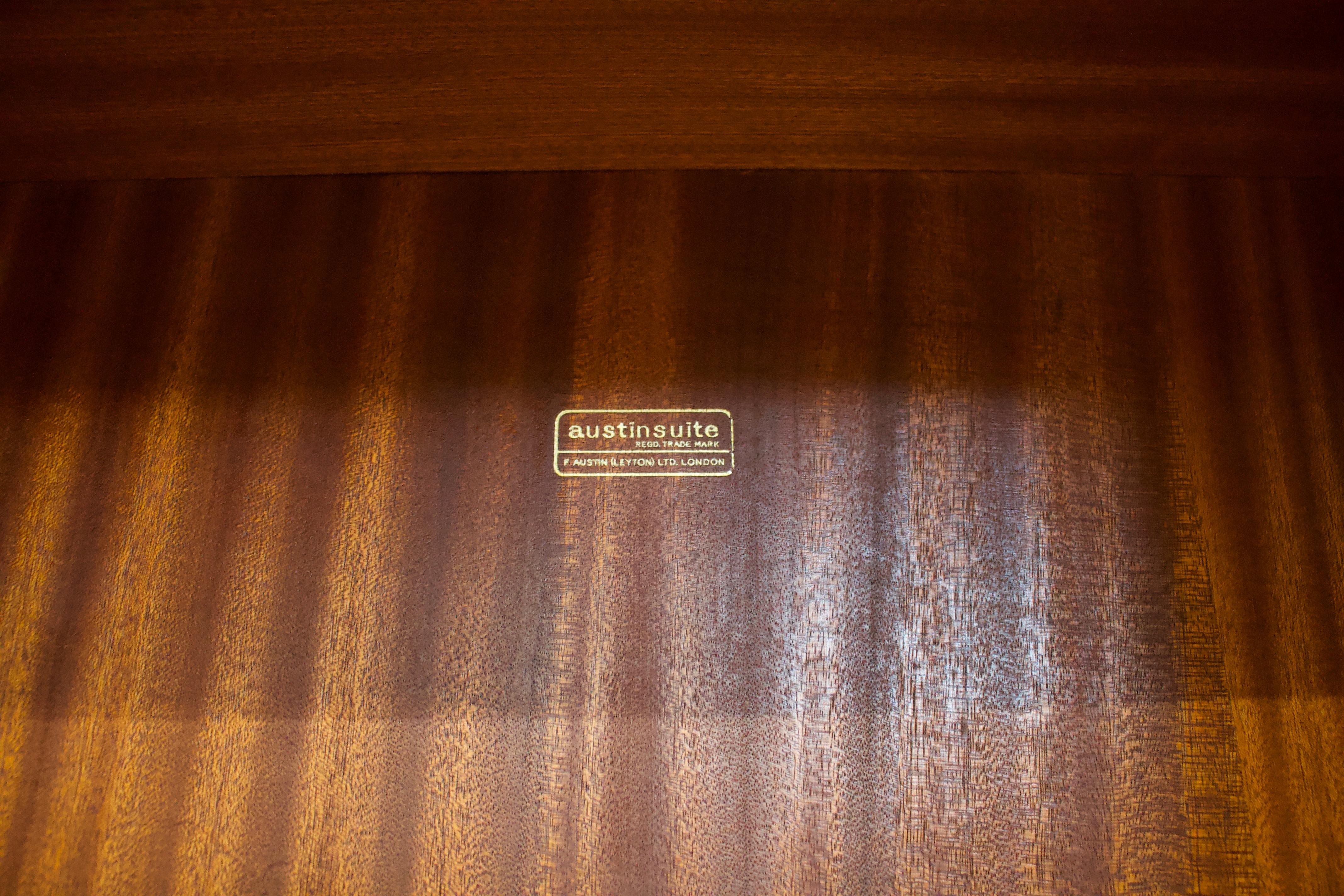 Teak Tambour Wardrobe from Austinsuite, 1960s 2