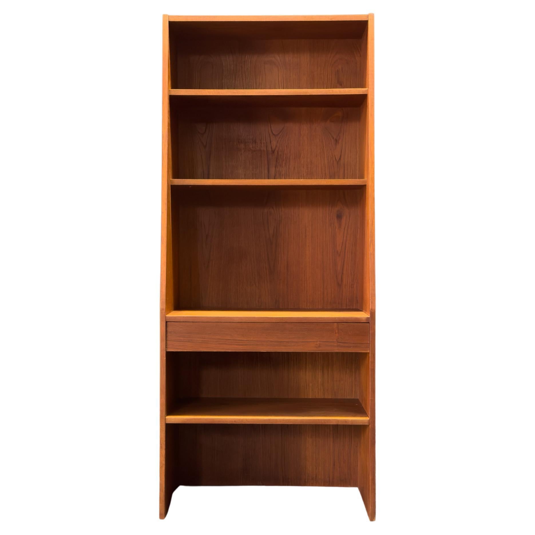Teak Tapered Shelving Unit
