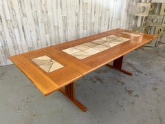 Teak & Tile Dining Table by Gangso Mobler