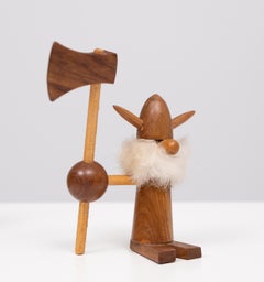 Teak toy Vikings  Kay Bojesen Denmark 1960s