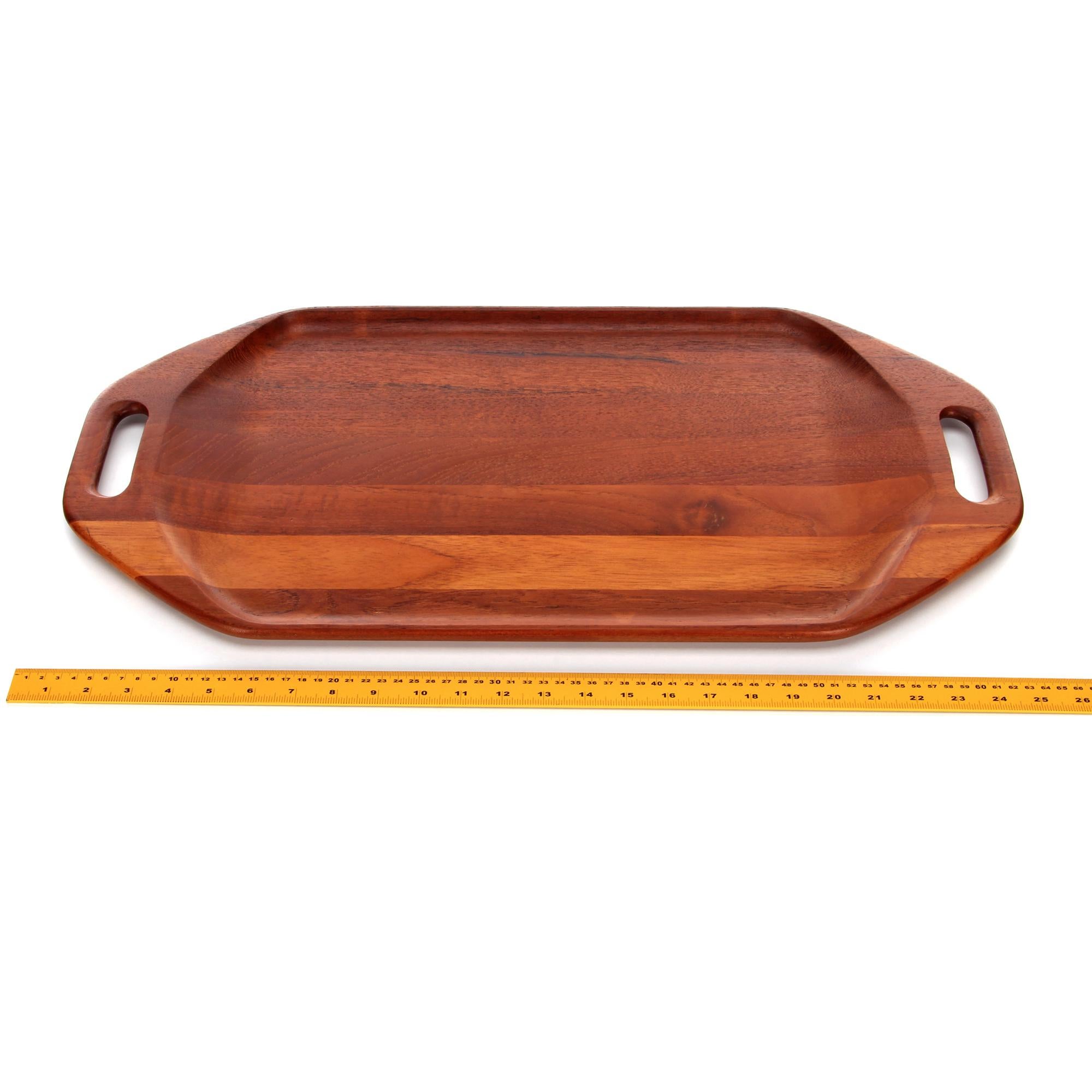 Teak Tray by Digsmed 1964, Large Danish Modern Severing Tray 1