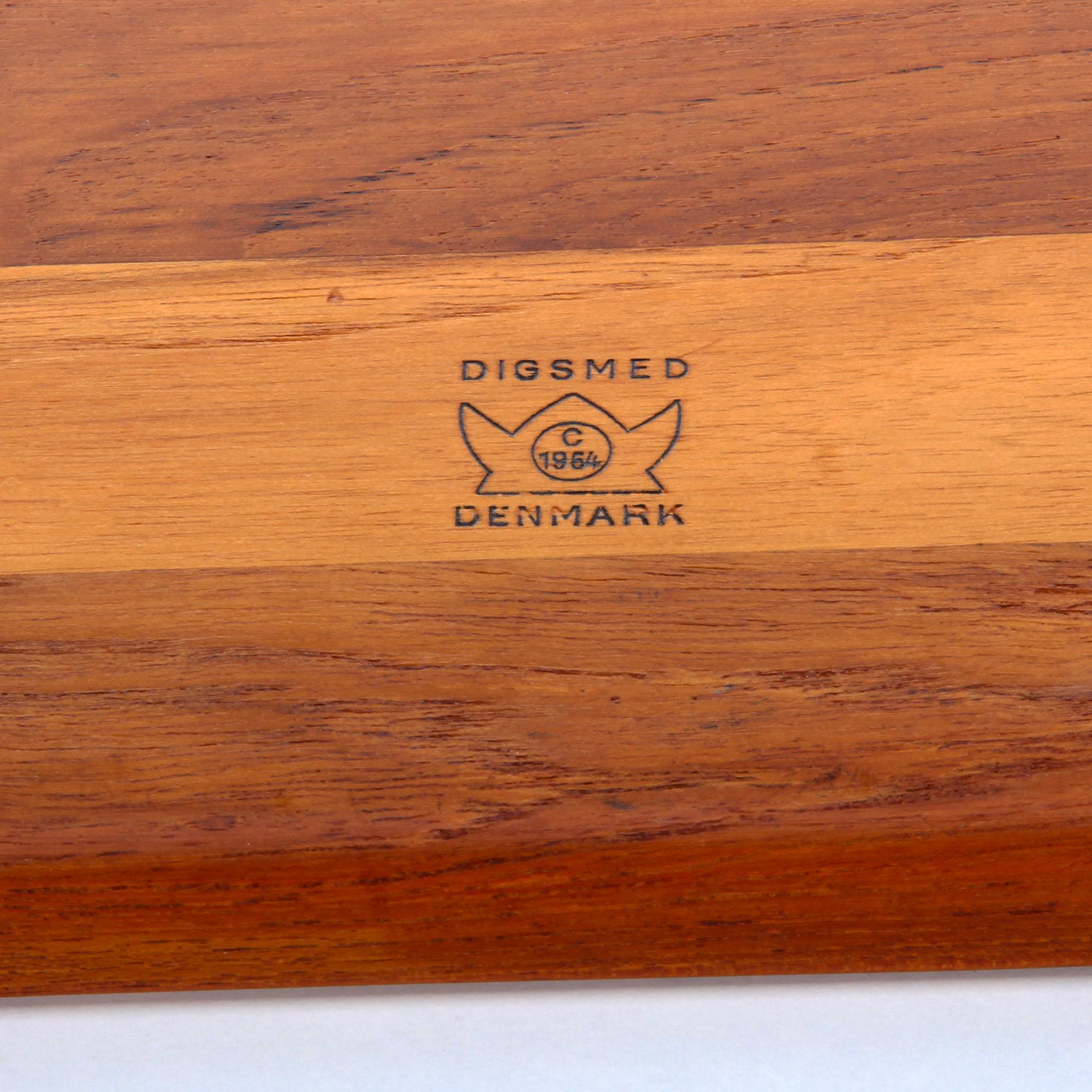 Teak Tray by Digsmed 1964, Large Danish Modern Severing Tray 4