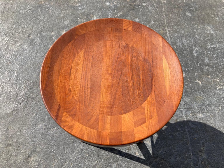 Teak Tray Side Table, Danish Modern For Sale at 1stDibs