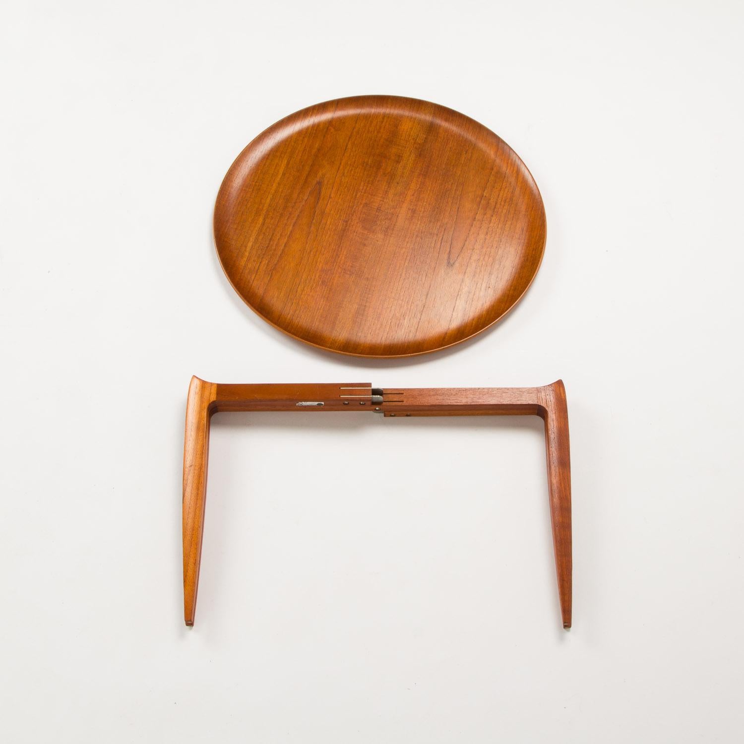 Mid-Century Modern Teak Tray Table by H Engholm and Svend Aage Willumsen for Fritz Hansen, Denmark,