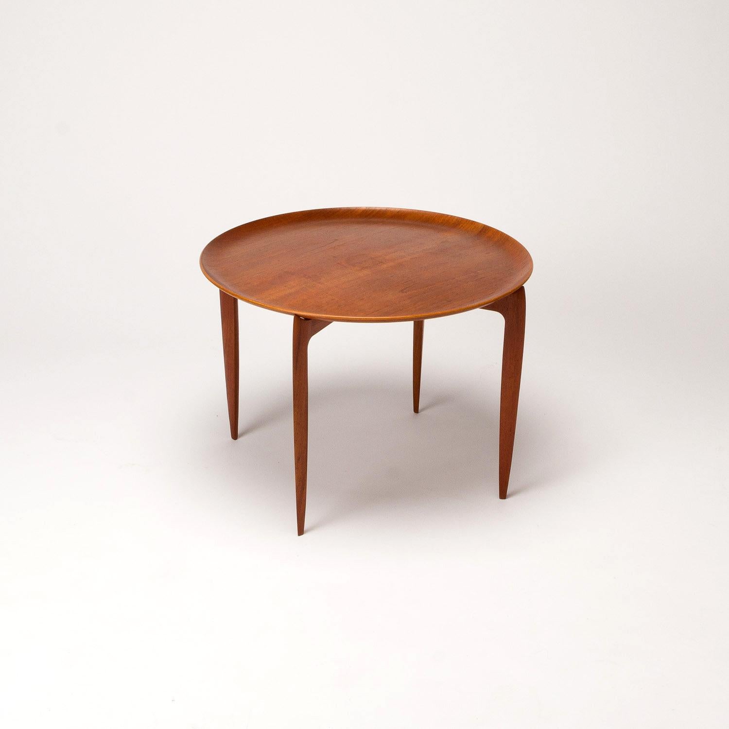 Danish Teak Tray Table by H Engholm and Svend Aage Willumsen for Fritz Hansen, Denmark,
