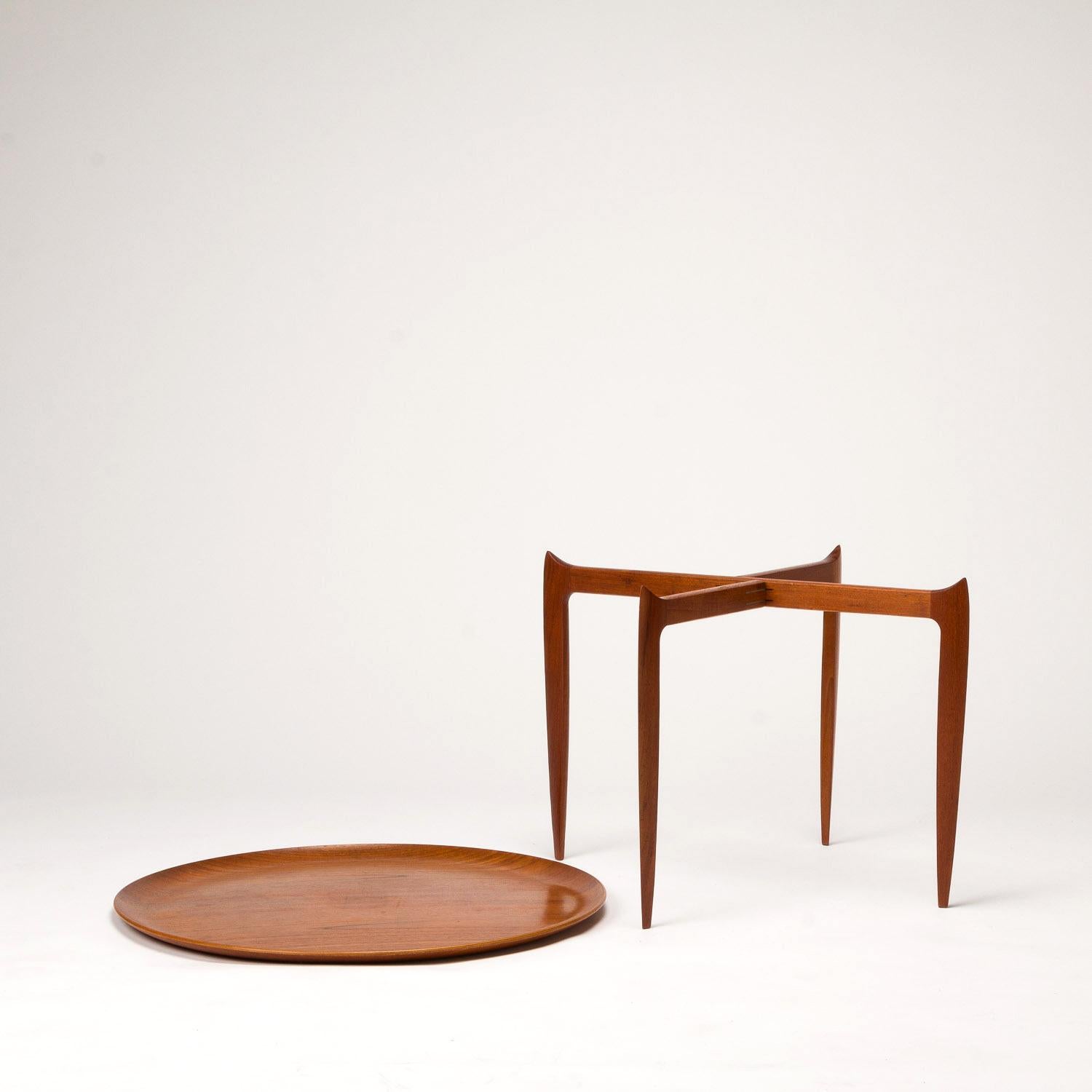 Teak Tray Table by H Engholm and Svend Aage Willumsen for Fritz Hansen, Denmark, In Good Condition In Berkhamsted, GB