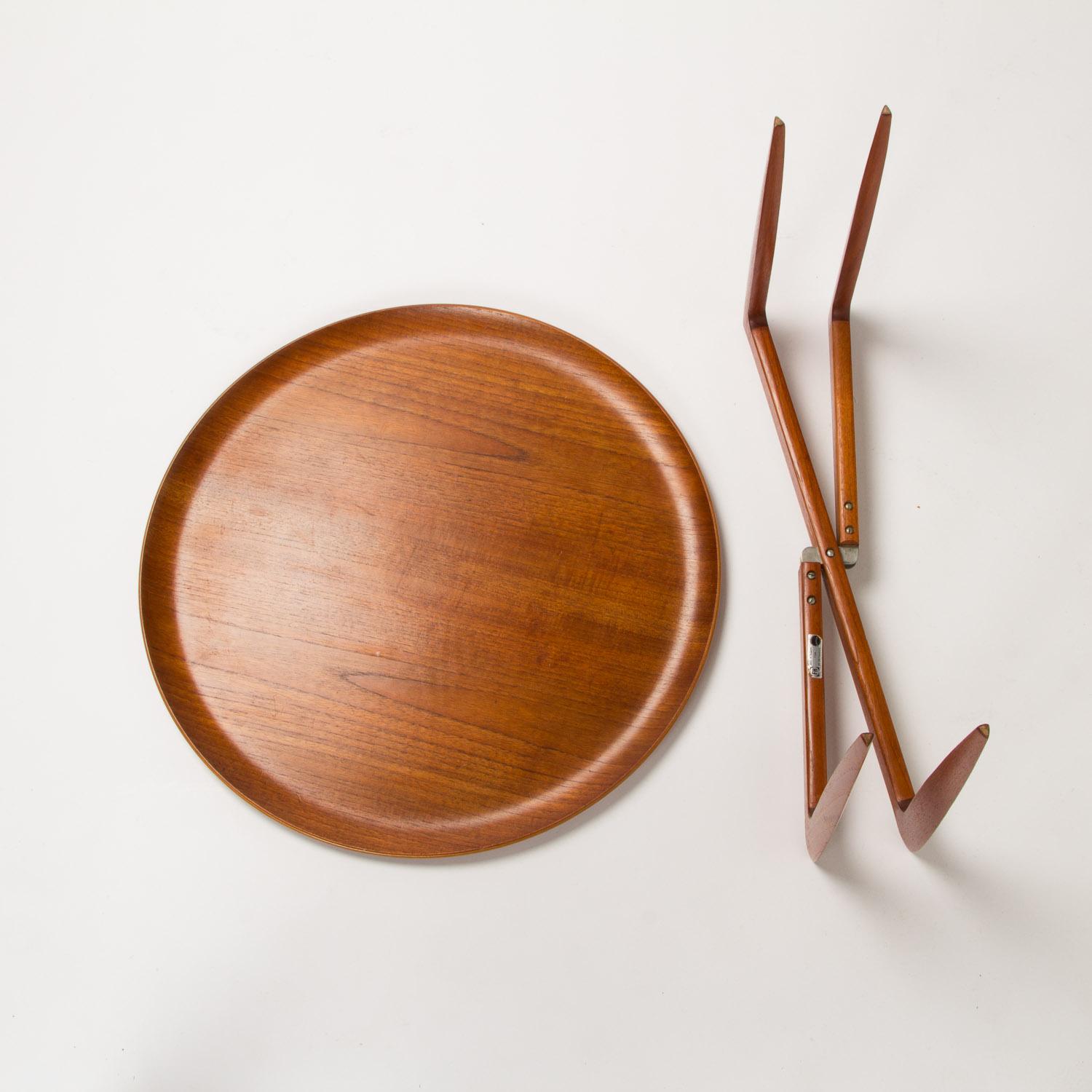 Teak Tray Table by H Engholm and Svend Aage Willumsen for Fritz Hansen, Denmark, 1