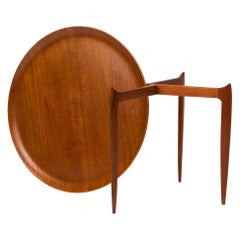 Teak Tray Table by H Engholm and Svend Aage Willumsen for Fritz Hansen, Denmark,