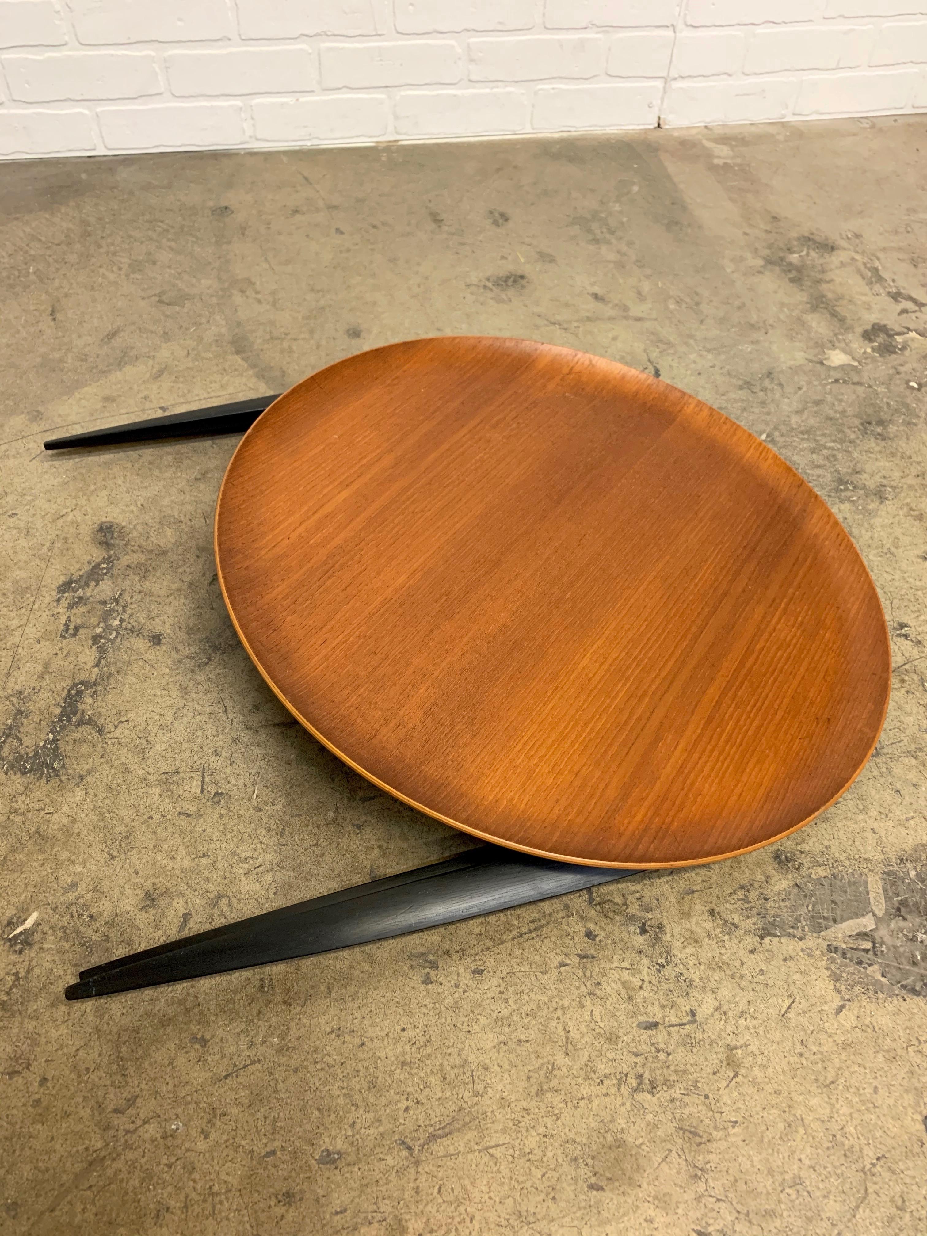 Teak Tray Table by H Engholm and Svend Aage Willumsen for Fritz Hansen For Sale 5