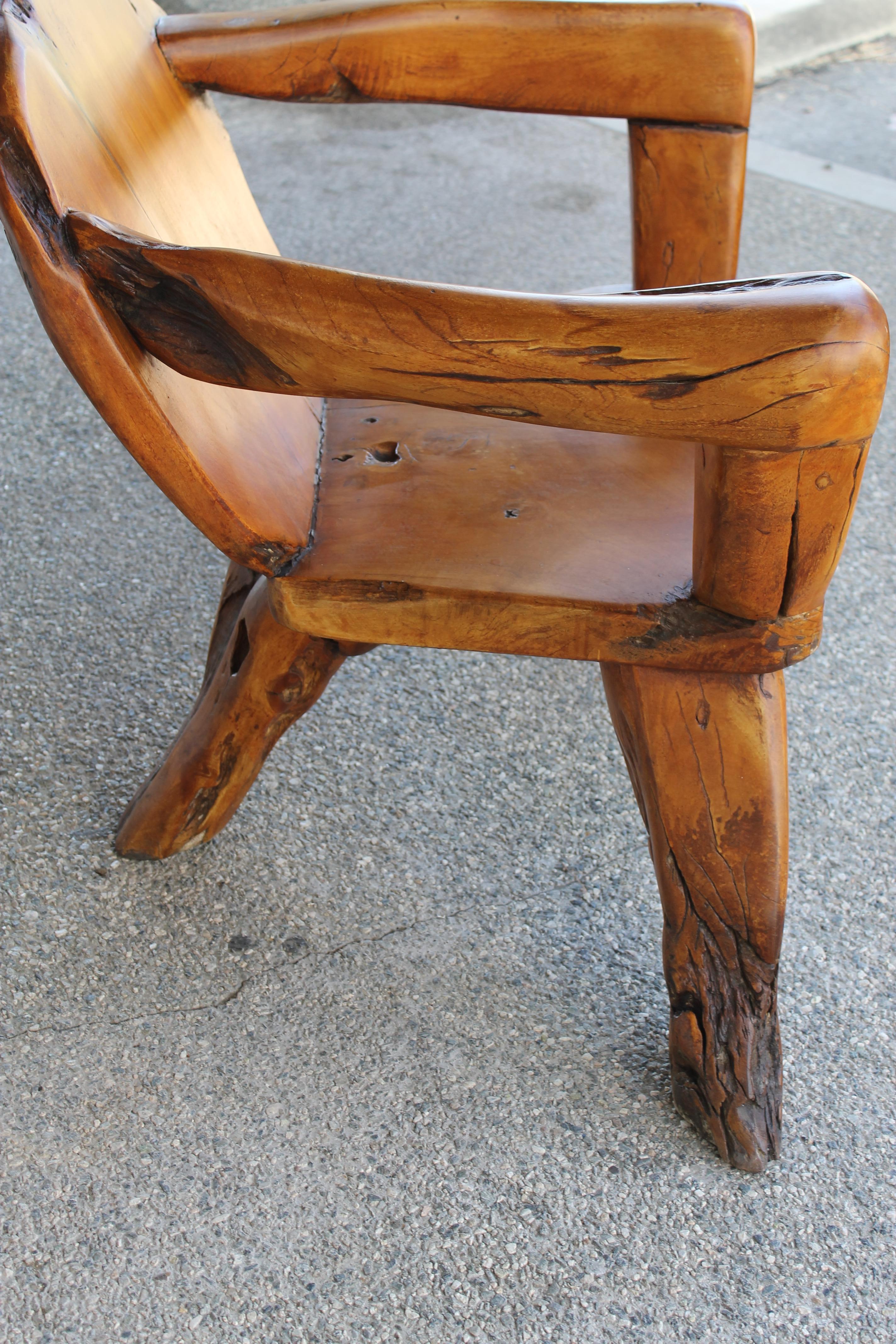 Wood Teak Tree Root Studio Club Chair, #2 of 2