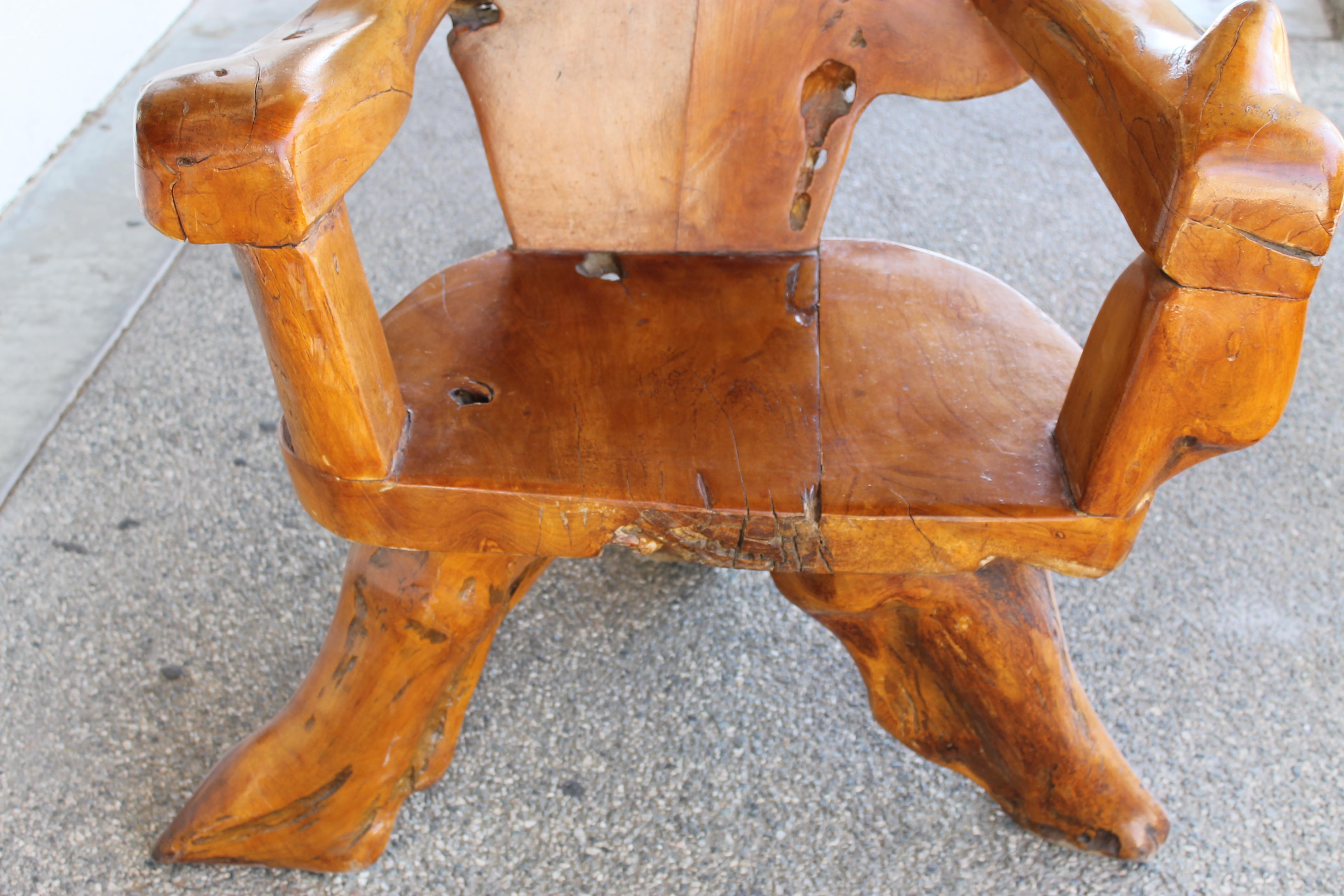 Adirondack Teak Tree Root Studio Club Chair, #1 of 2
