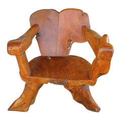 Used Teak Tree Root Studio Club Chair, #1 of 2