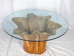 Teak Tree Trunk Coffee Table