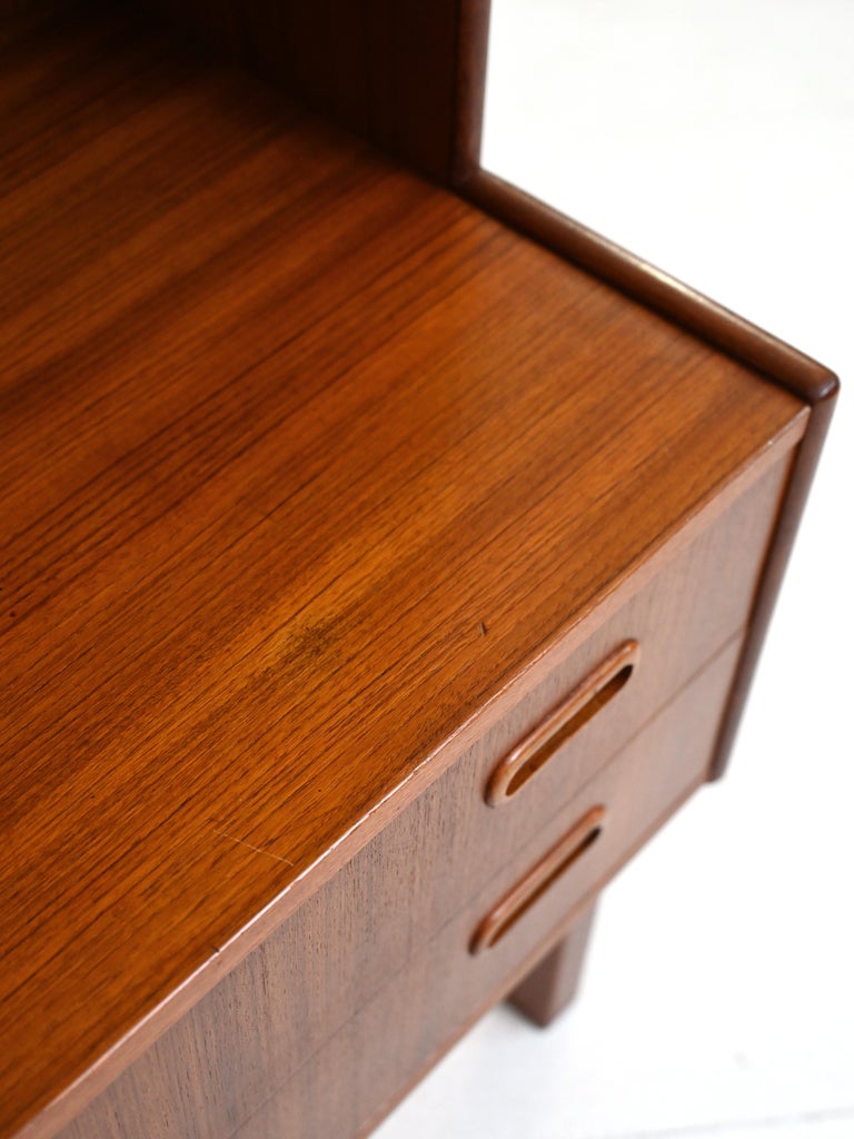 Teak TV Stand Bookcase For Sale at 1stDibs