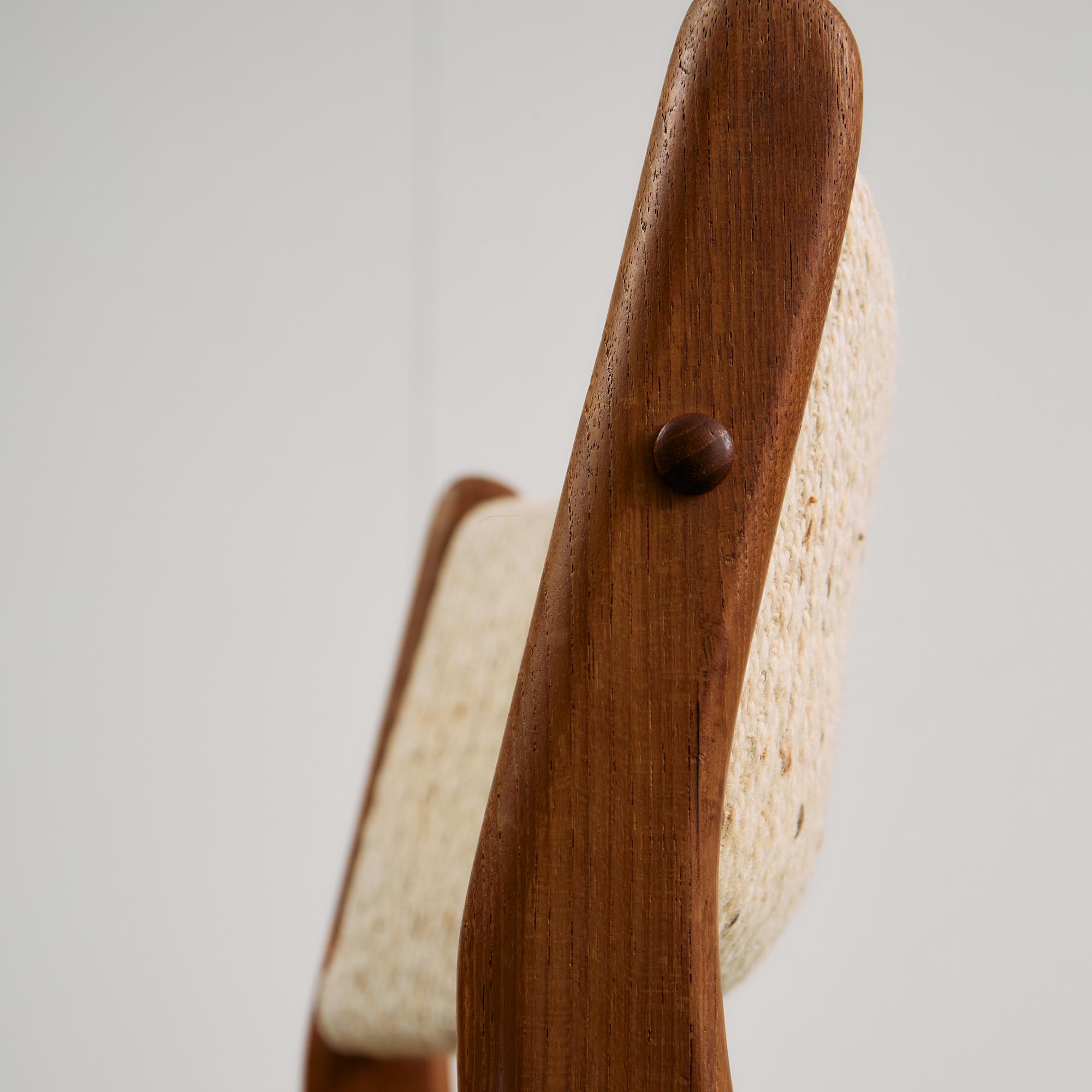 Sedia Uldum in teak di Johannes Andersen per Uldum Møbelfabrik, anni '60 in vendita 5