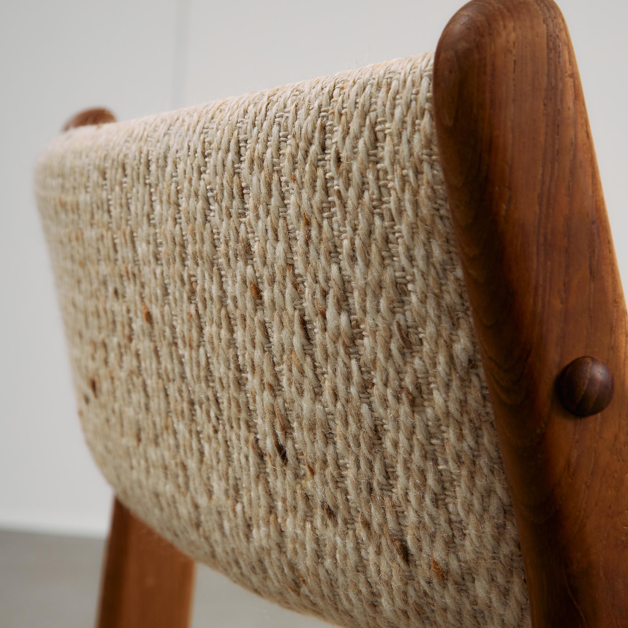 Sedia Uldum in teak di Johannes Andersen per Uldum Møbelfabrik, anni '60 in vendita 1