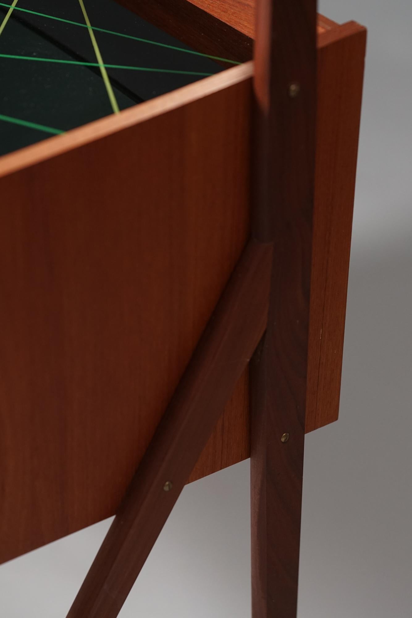 Teak Vanity, AG Spejl Kobberbeskyttet, Denmark, 1960s 1