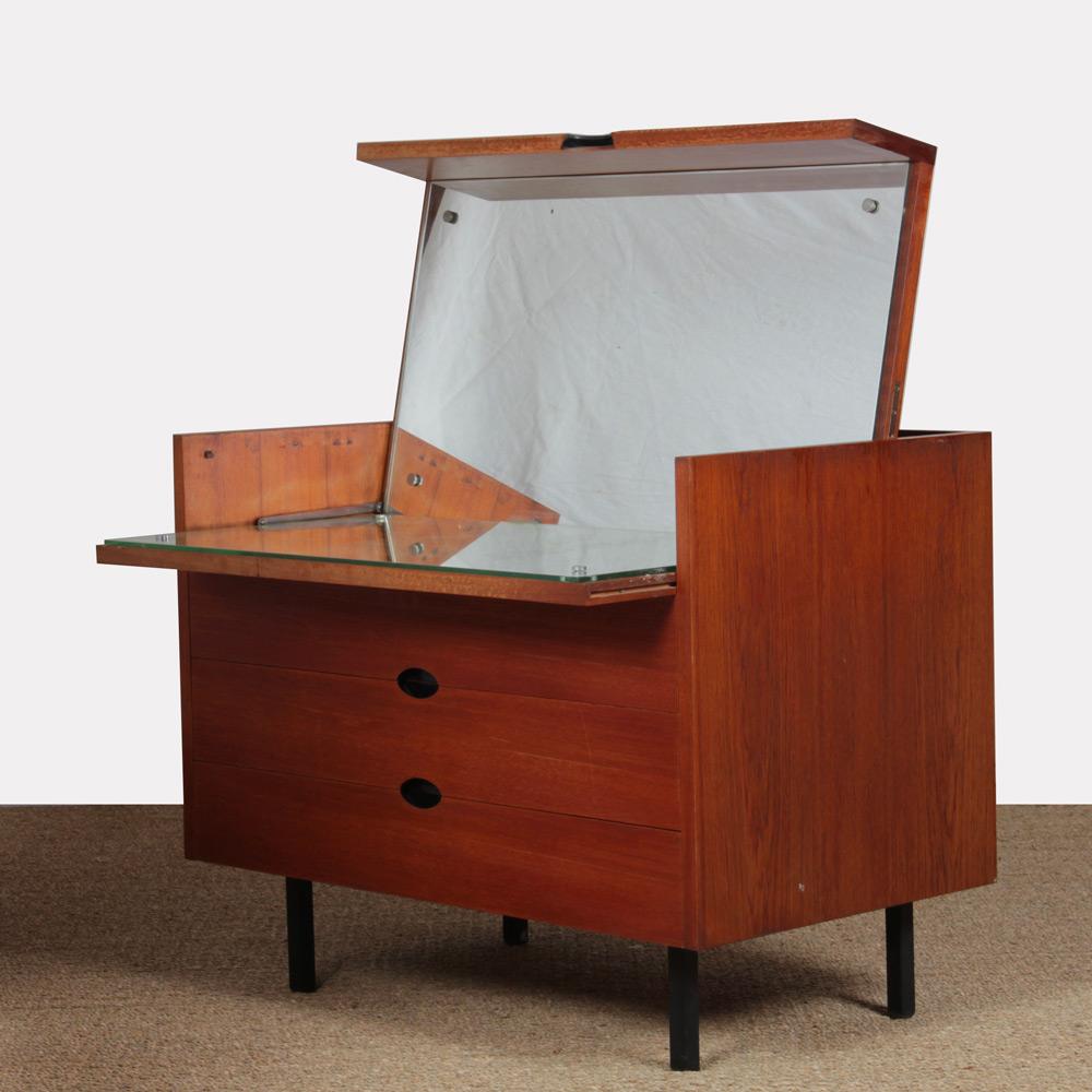 Teak vanity by Joseph-André Motte, 1960s en vente 2
