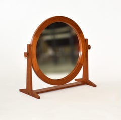 Miroir de coiffeuse ou de table en teck par Pedersen & Hansen, Danemark, mi-siècle moderne