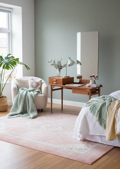 Teak Vanity Table with Mirror and Storage, Denmark, 1960s