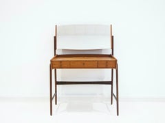 Tavolo da toilette in teak con specchio di Svend Åge Madsen