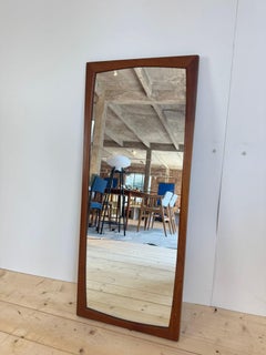 Teak vintage mirror, Denmark 1960