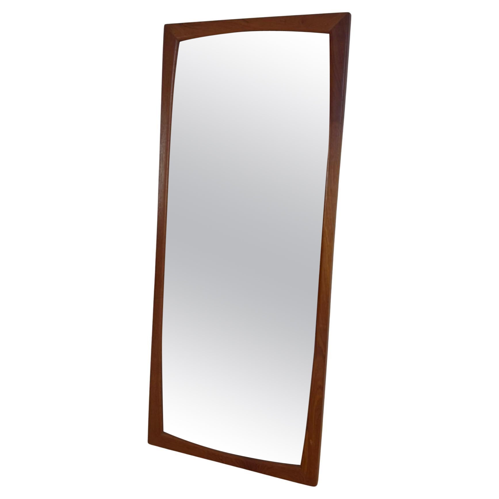 Teak vintage mirror, Denmark 1960