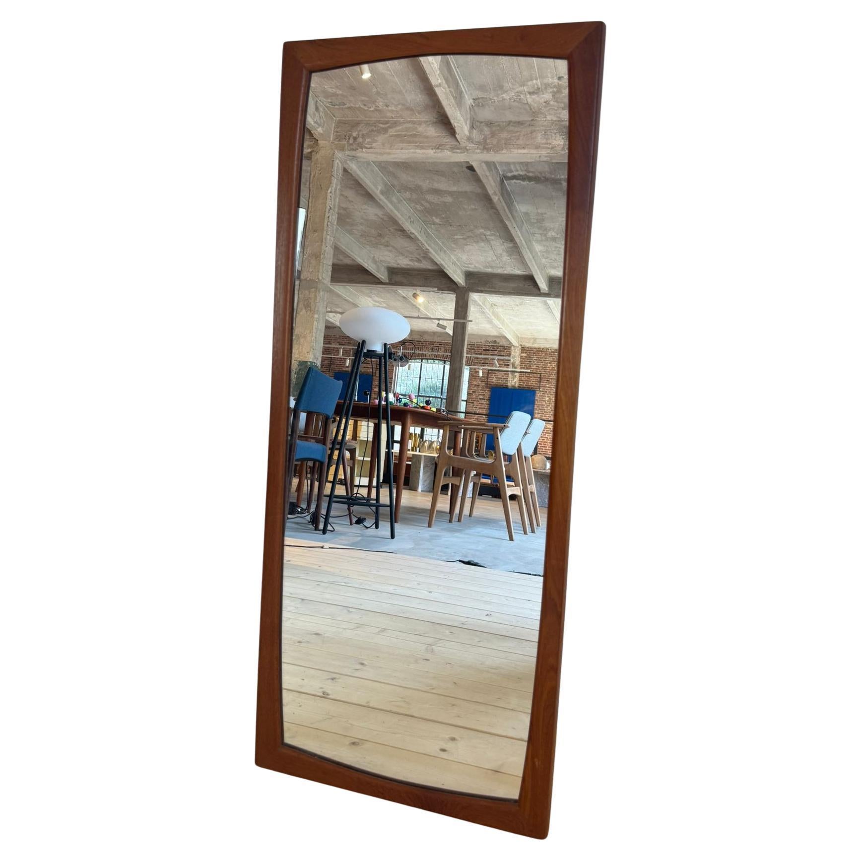Teak vintage mirror, Denmark 1960