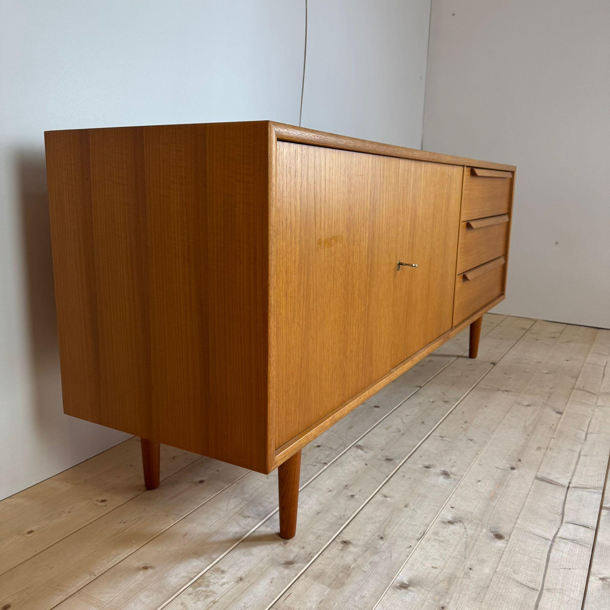 Danish Teak vintage sideboard with drawers, Denmark 1960 For Sale