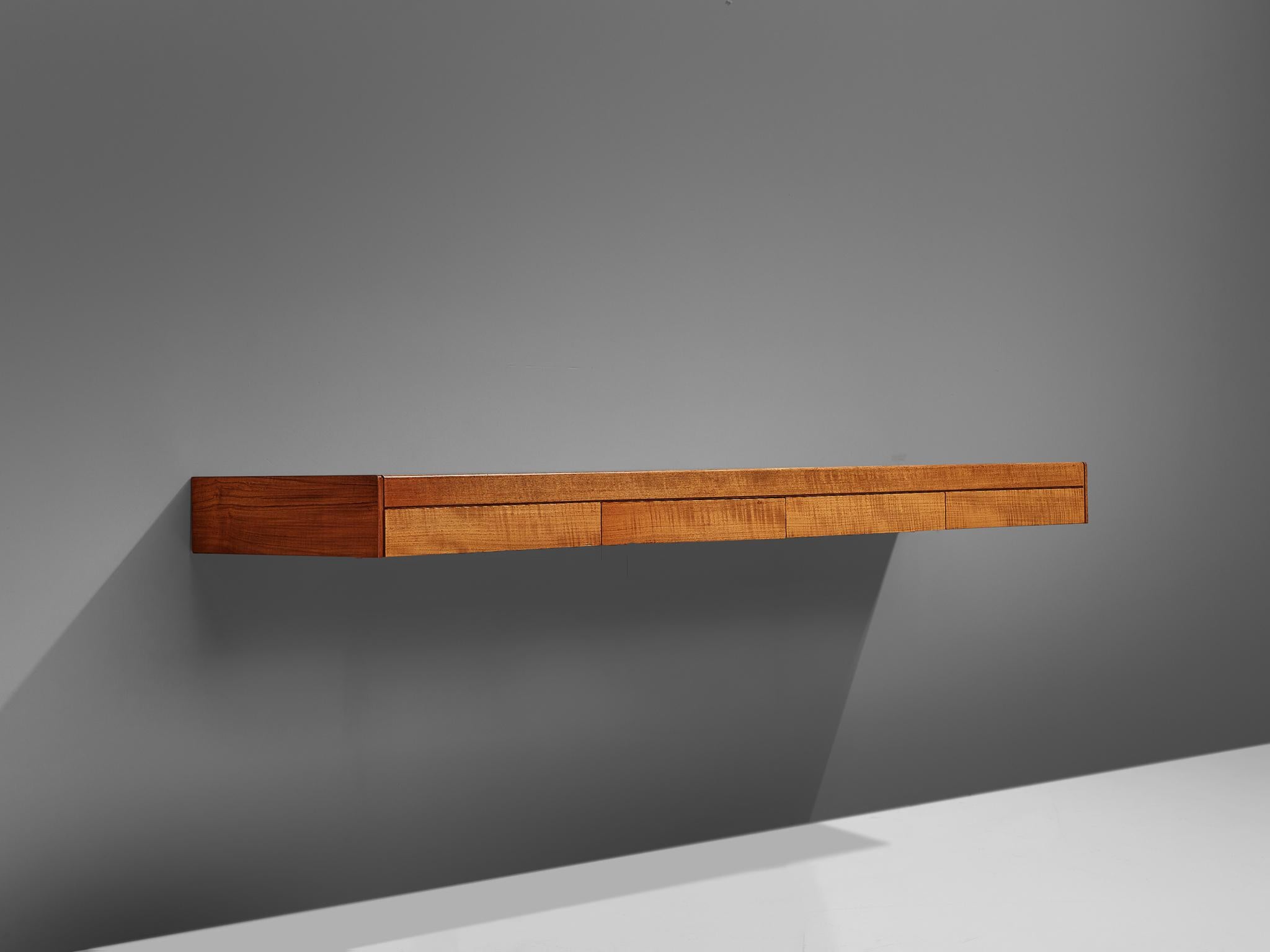 Mid-Century Modern Teak Wall Console Robert Heritage