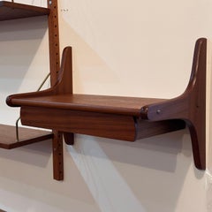 Teak Wall Hung Shelf