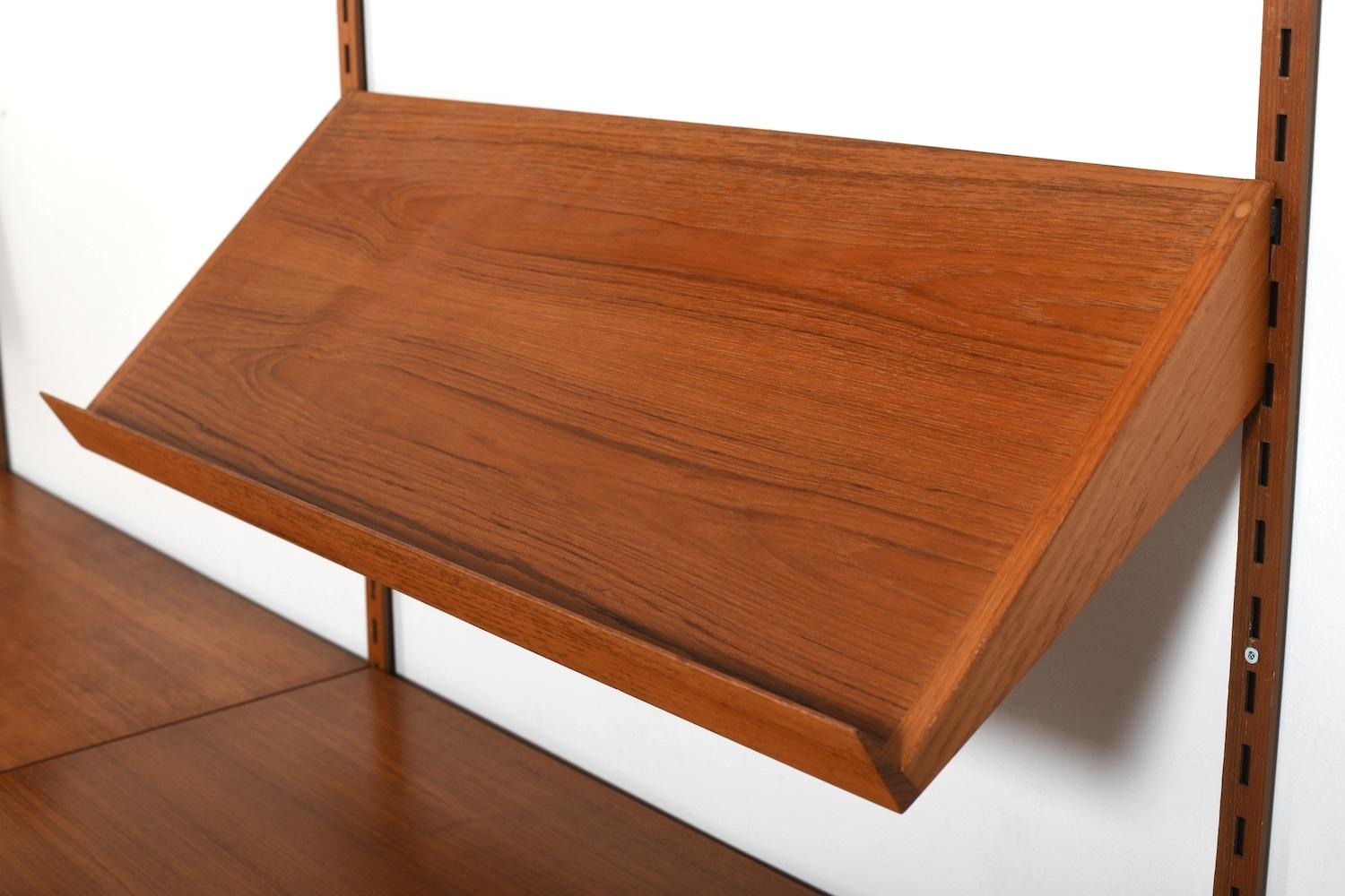 Sistema a parete in teak di Kai Kristiansen per FM Denmark 1960s in vendita 3